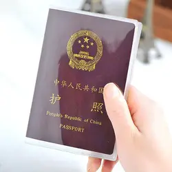 Прозрачный Обложка для паспорта идентификатор управления карты барсетка карман Бизнес держатель для карт