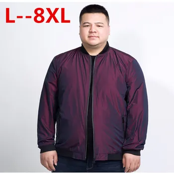 

plus size 10XL 8XL 6XL 5XL 4XL New Spring jacket coat men brand clothing fashion male bomber jacket top quality outwear red blue