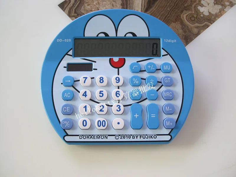 Hot sale new Cute Doraemon solar font b Calculator b font 12 Digits font b Calculators