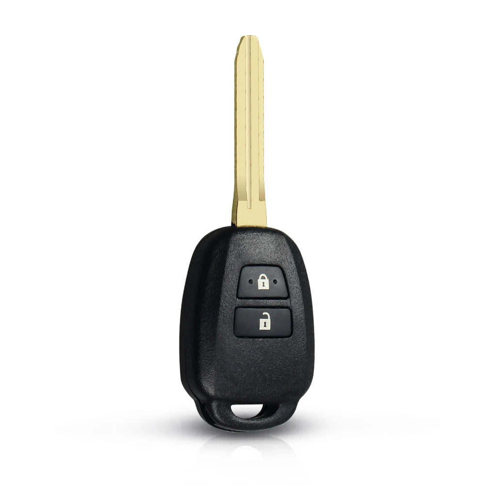 KEYYOU 2/4 кнопки для Toyota случае дистанционного ключа автомобиля оболочки Fob для Toyota CAMRY RAV4 Prius Corolla 2012 2013 лезвие toy43