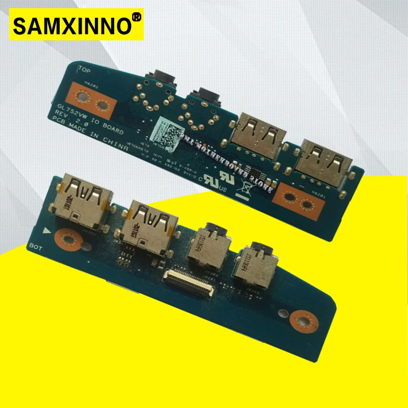 

USB board for ASUS GL752V GL752VL GL752VW IO BOARD REV 2.1/2.0 Laptop Notebook PC board audio USB BOARD