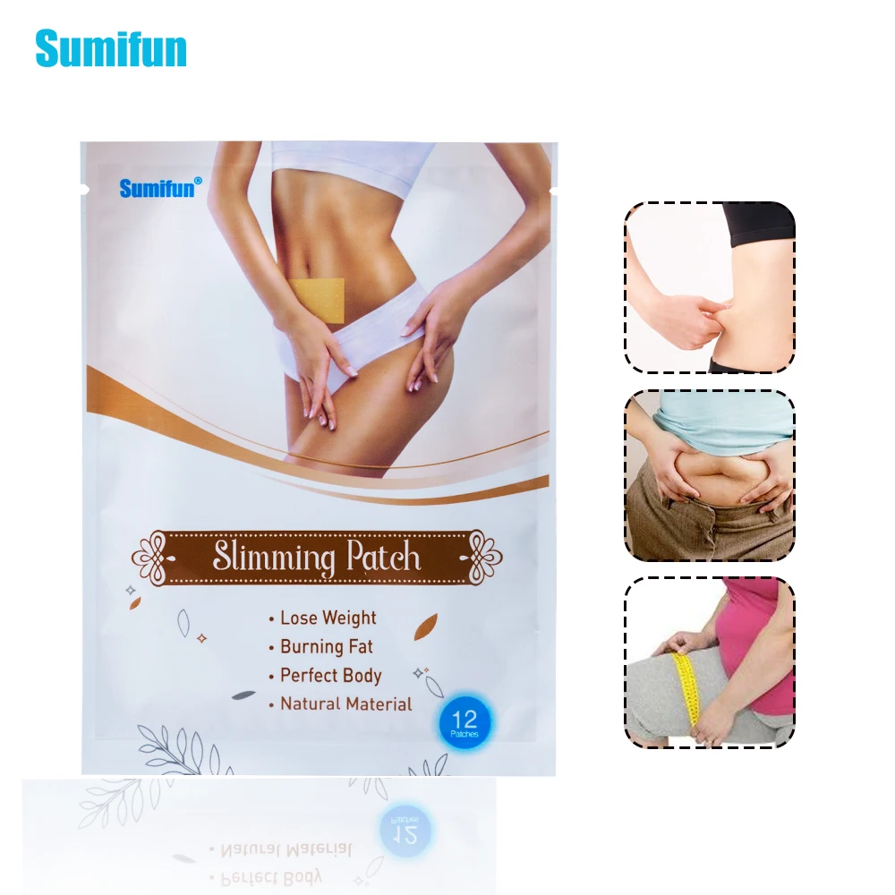 

12pcs Sumifun Slimming Patches Weight Loss Cellulite Fat Burning Weight Loss Slim Patch Stickers Slimming Diet K03501