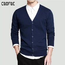 Мужской Модный осенне-зимний однотонный кардиган с v-образным вырезом, повседневный вязаный свитер, мужской повседневный деловой свитер, куртки HOMMER pull