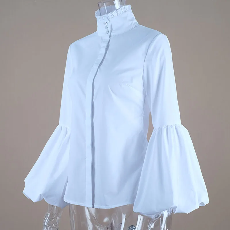 Classic white long sleeve blouse juniors dress