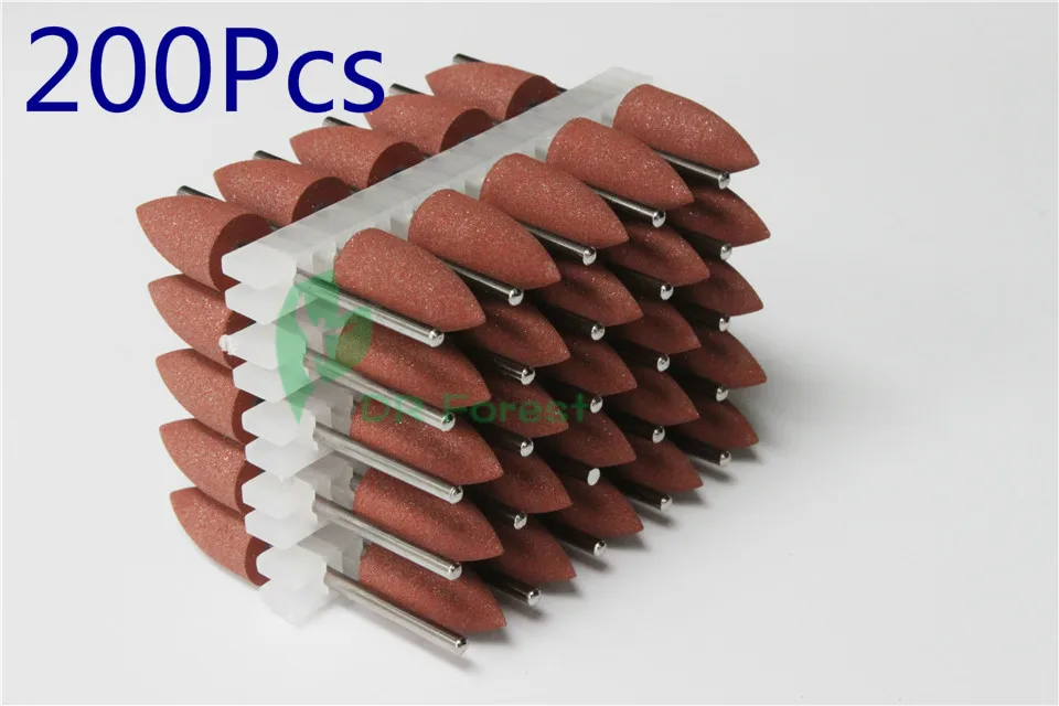 

Sale 200Pcs Dental Silicone Rubber Polishers Diamond Polishing Burs