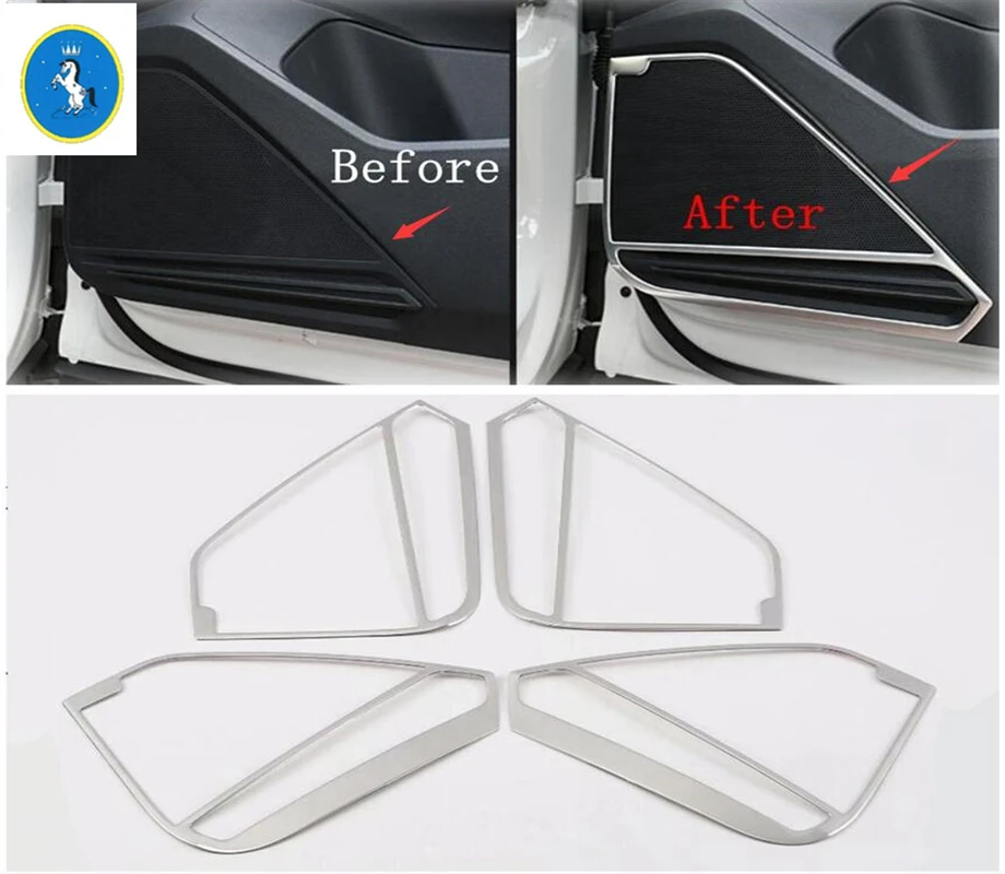 

Yimaautotrims Auto Accessory Door Stereo Speaker Audio Sound Loudspeaker Cover Trim Fit For Volkswagen VW Tiguan 2016 - 2019