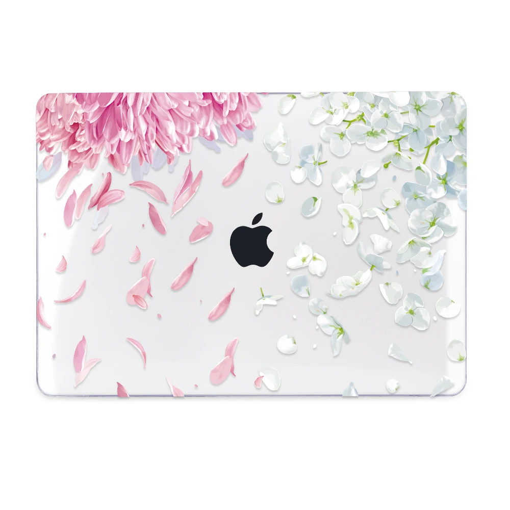 Flowers Laptop Case for Apple MacBook Pro Air Retina 11 12 13 15 Inch Touch bar Hard Cover Shell Sleeve with Free Gift