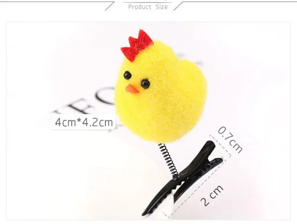 Little Yellow Chicken Hair Clip Fun Make up Decoration - 23