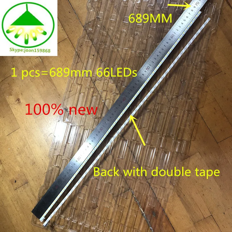 2 шт./лот для ЖК телевизора LG 55LM6200 CE 6922L 0003A 0004A Screen LC550EUN(SE)(F1) 1 шт. = 66 светодиодов 689