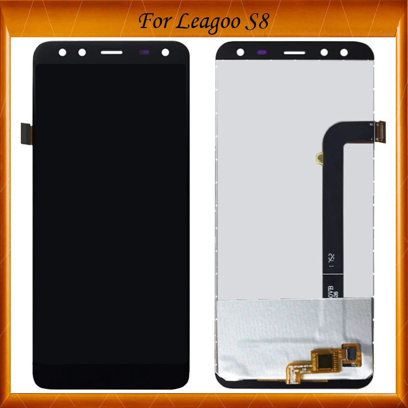 

100% Working Well For Leagoo S8 LCD Display+Touch Screen Digitizer Repair Parts for Leagoo S8 LCD Screen Glass Panel Sensor