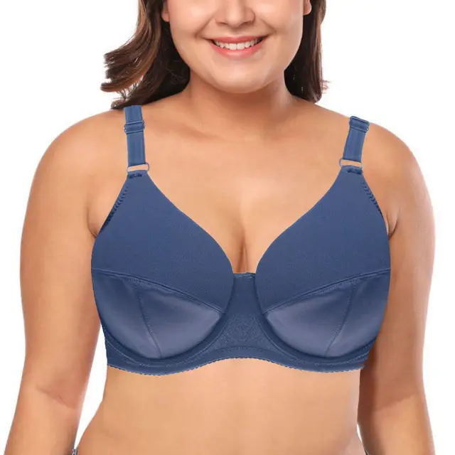 MBS Q1 Plus Size 42 - 48 Women Polyester Smooth Extra Biggest Full Coverage Cup  C Bra (Non-Wired Bra)