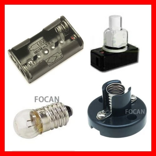 AA Battery holder , push button switch ,Black Plastic E10 ... AA Battery holder , push button switch ,Black Plastic E10 ...