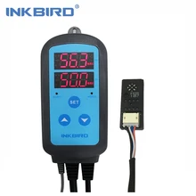 Inkbird IHC-200 Предварительно проводной цифровой дуральная сценический регулятор влажности, контроль осушения увлажнения для увлажнения и вентилятора