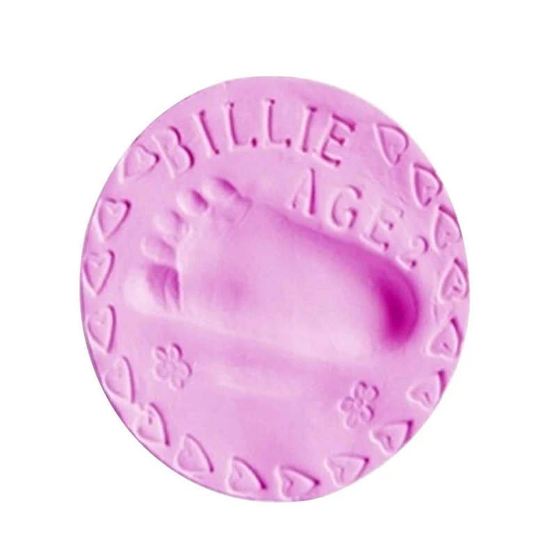 20/40g Пластилин детская воздушная сушка отпечаток след отпечаток комплект литья родитель-ребенок ручной подушечка с чернилами для отпечатков - Цвет: Pink 20g
