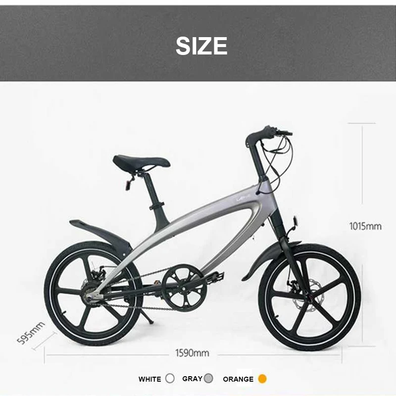 Top Electric Bike 36V 250w Cycle 5.4AH  Lithium Battery Electric Bicycle Front and Back Disc Brake Ebike With Bluetooth Speaker 6