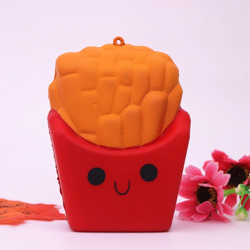 Kawaii Squishies картофель фри Ароматические Хлюпать замедлить рост мягкий Squeeze Мягкие Детские игрушки Мобильный телефон ремни коллекции подарков