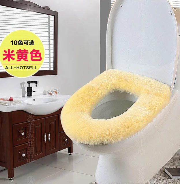 wool bathroom set toilet set cover wc seat cover bath mat holder