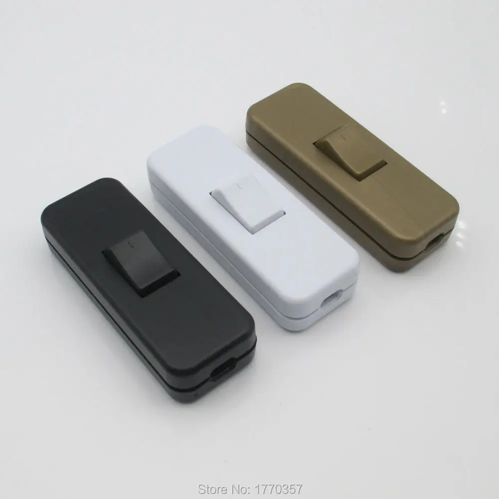 2 pcs/lot ON/OFF Inline Switch Inline Table Lamp Desk Light Cord Cable