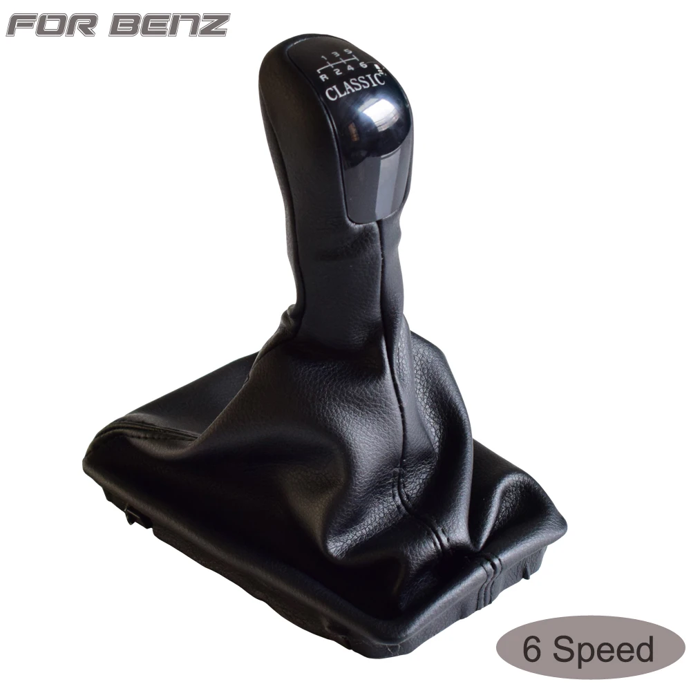

For Mercedes-Benz E-Class W211 2002 2003 2004 2005 2006 6 Speed CLASSIC Car Styling MT Gear Shift Knob Lever With Gaiter Boot