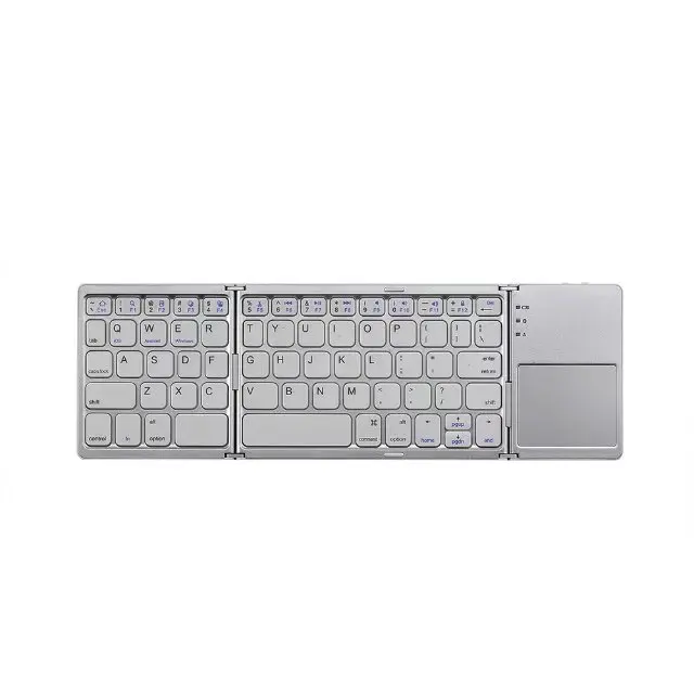 Folding Touch Wireless Bluetooth Keyboard Aluminum Foldable Universal Travel Keypad for iphone ipad PC tablet samsung amazon 1__ICO4666 (1)