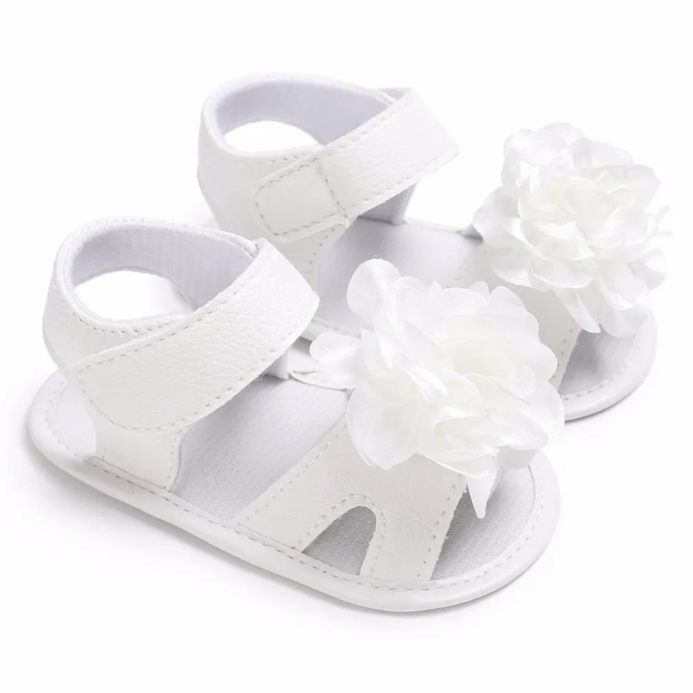 Для новорожденных Обувь для девочек Цветок предварительно Ходунки для детей кроватки Bebe Принцесса Обувь для малышей младенческой малыша