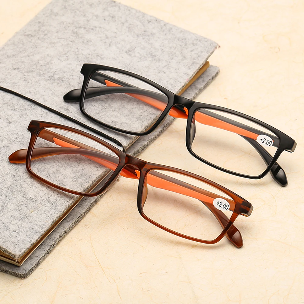 

+1.0~+4.0 New Ultra-Light TR90 Reading Glasses Unisex Older Clear Lens Vision Care Magnifying Presbyopia Eyeglasses With Diopter