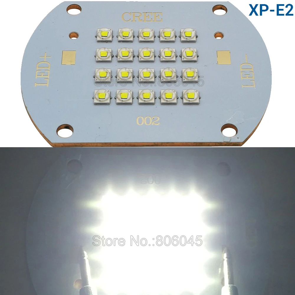 

60W Cree XLamp XP-E2 XPE2 20LEDs Cool White 6000K - 6500K DC30-36V 2000mA Multichip LED Emitter Lamp Intergrated Light Source