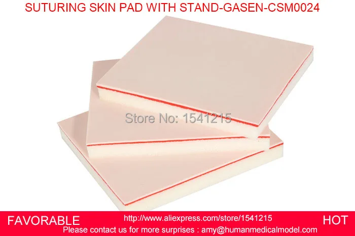 

MEDICAL TRAINING MANIKINS HUMAN SKIN MEDICAL SKIN MODEL MEDICAL SIMULATION MODELS SUTURING SKIN PAD WITH STAND-GASEN-CSM0024