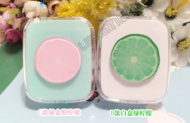 LIUSVENTINA DIY акриловый милый цвет оранжевый волнистый чехол для контактных линз
