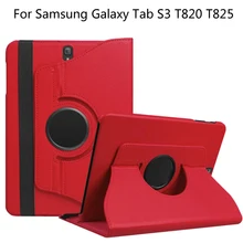 360 градусов вращающийся Litchi Чехол-книжка с подставкой из искусственной кожи чехол КРЫШКА ДЛЯ samsung Galaxy Tab S3 9,7 T820 T825 SM-T820 SM-T825