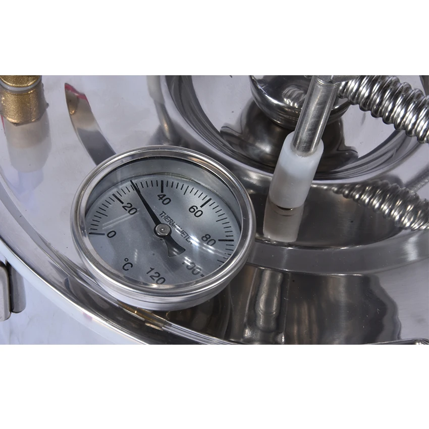 3 Gal /10 Litres Distiller Whisky Water Distiller Moonshine 304 Stainless Steel Distillation Boiler Brewer Cooler Kit