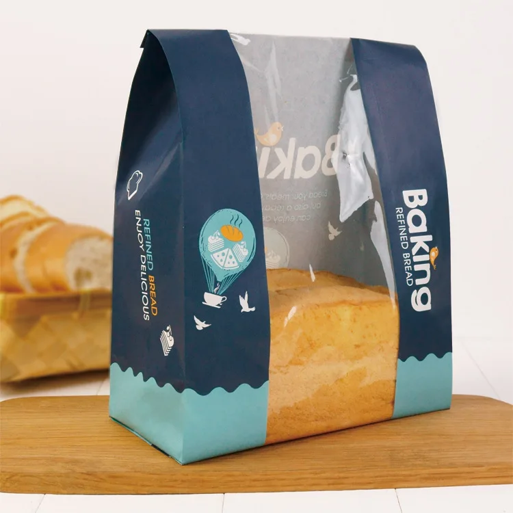 HARDIRON 100 шт. хлеб для тостов открытое окно масло защитная сумка выпечки ручной работы печенье Kraft бумага окружающей среды еда упаковка мешок