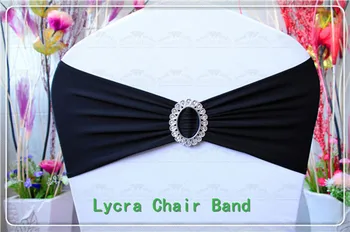 

1/2--With Oval Buckle Spandex Bands/Lycra Band/Expand Bands/Chair cover sash For Wedding Home Party Banquet Decorations