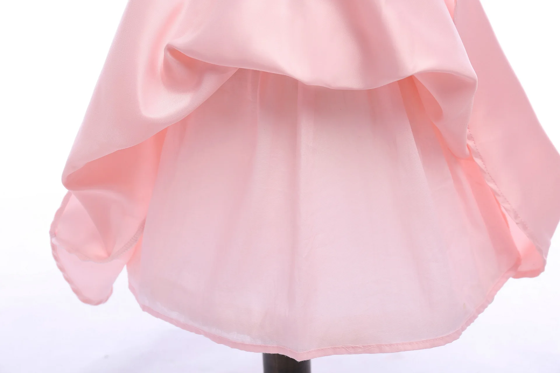 Платье принцессы для детей 2-10Yeas Туника без бретелек без рукавов нарядные платья для свадьбы высокое качество бутик атласное платье Розовая Одежда