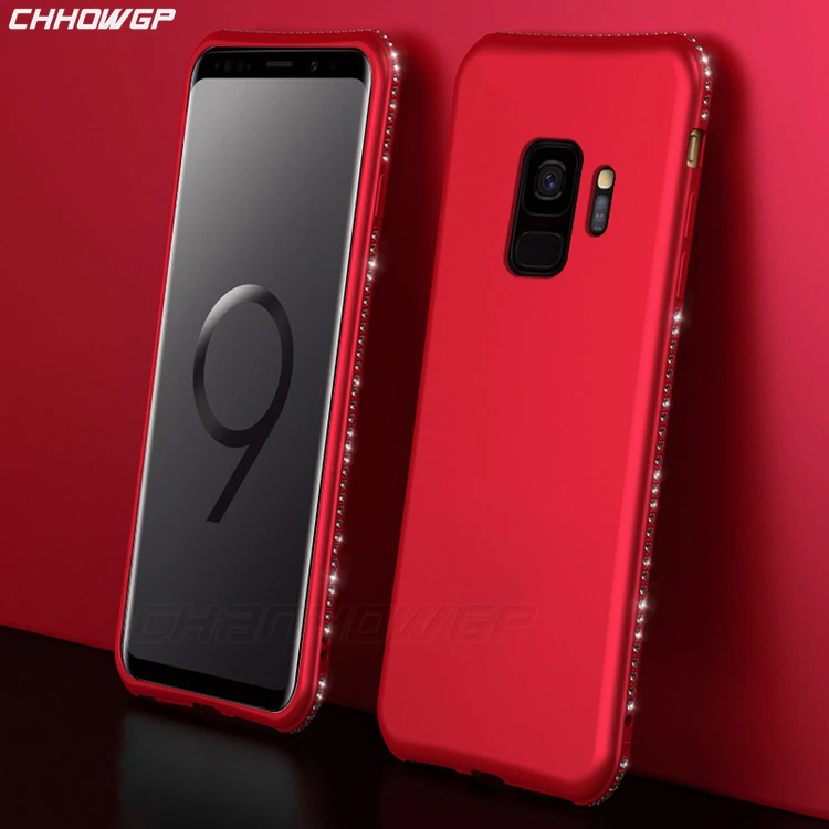 Силиконовый чехол со стразами и бриллиантами для Samsung Galaxy S8 S9 S10 Plus S7 Edge J4 J6 J8 A6 A8 2018