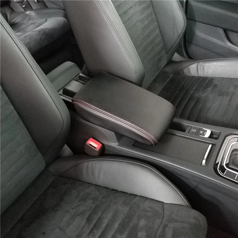 aosrrun pu leather car armrest box cover car accessories for vw volkswagen passat b8 sedan variant alltrack 2017 2018 interior mouldings aliexpress