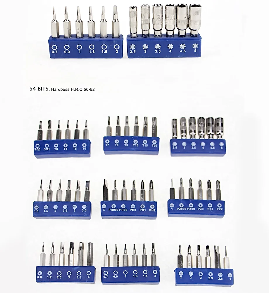 Модный дизайн, 54 в 1, точный ручной набор инструментов, набор магнитной отвертки, многофункциональная сменная(обновление