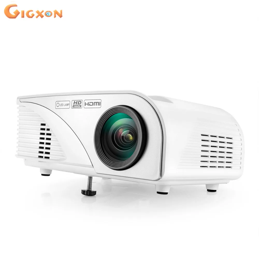 Gigxon G8005B 1200 lumens mini LED projectors 800*480 full HD 1080P LCD portable projectorin