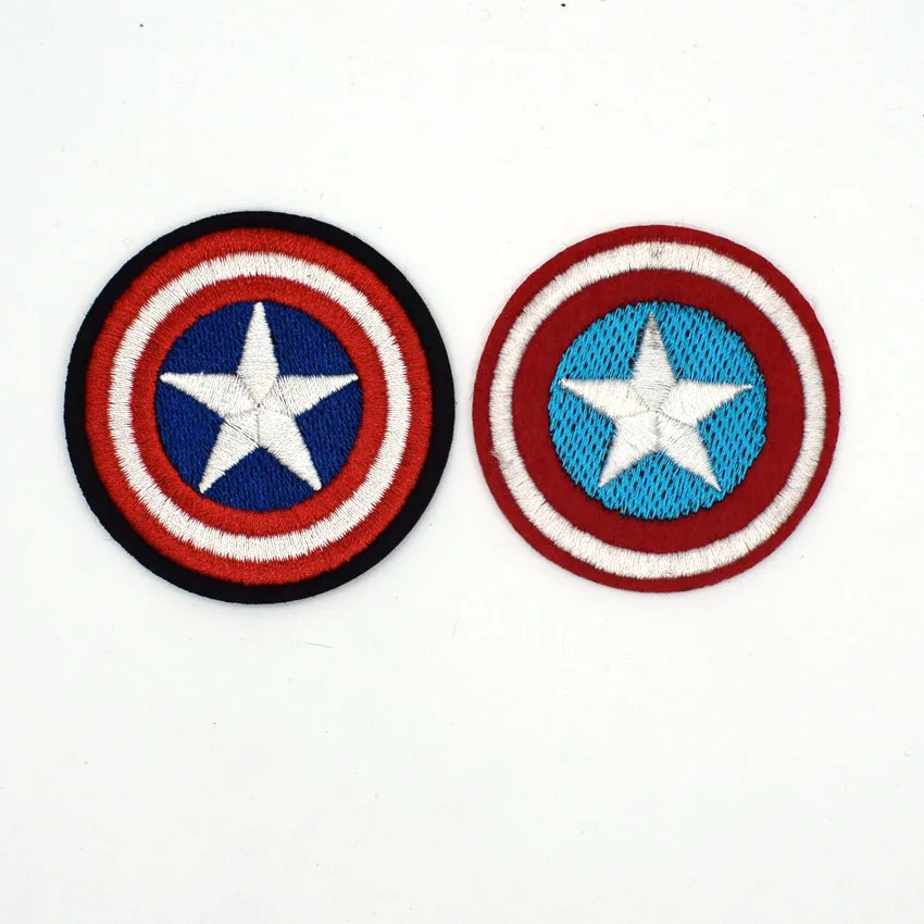 

2Pcs Superhero Captain America Embroidered Patches for Clothing Iron Sewing Applique Clothes Badge Stickers Jeans DIY Patches