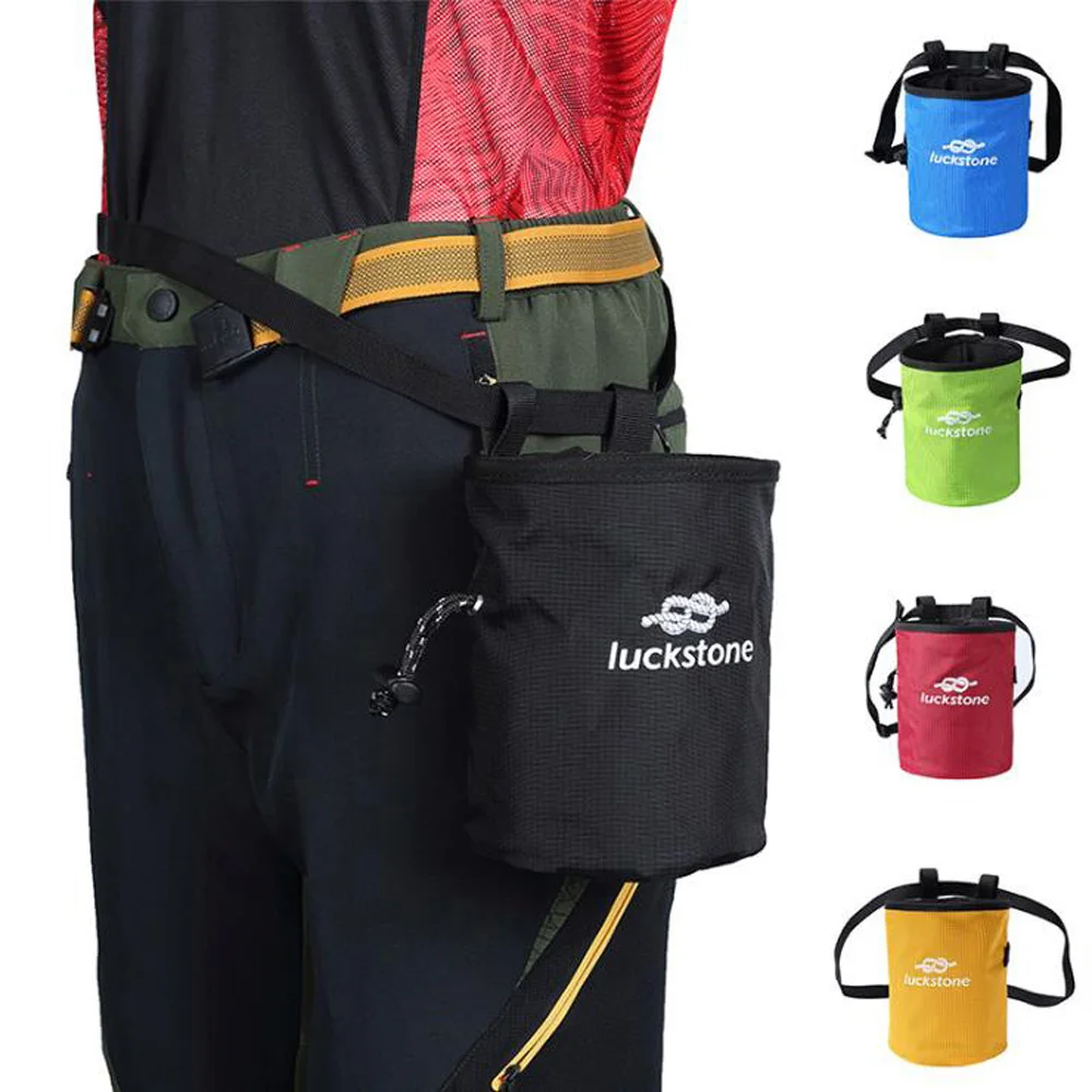 Outdoor Chalk Bag Bouldering Climbing Rock Climbers Magnesium Powder Bag With Drawstring Closure Adjustable Belt Outdoor Chalk Bag Bouldering Climbing Rock Climbers Magnesium Powder Bag With Drawstring Closure Adjustable Belt