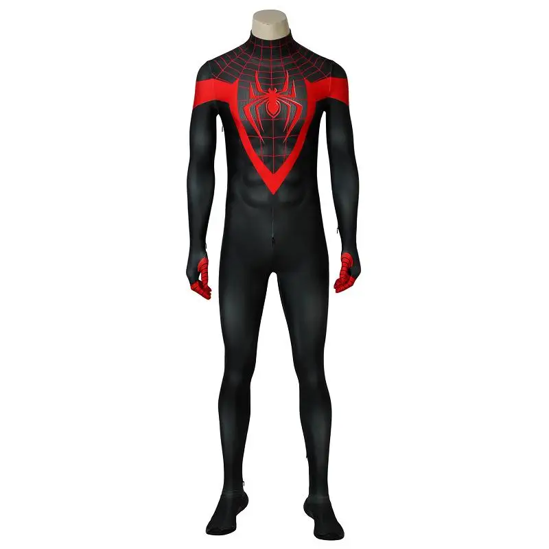 

Ultimate Spider-Man Cosplay Miles Morales Costume Jumpsuit Halloween Superhero Zentai Bodysuit Carnival Outfit Suit
