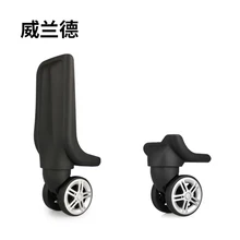 Luggage cover universal wheel trolley case caster travel wheel cosmetic replaceable universal wheels repair suitcase caster 1pair luggage wheel replacement travel suitcase repair wheels trolley travel luggage caster directional black wheels jf1748