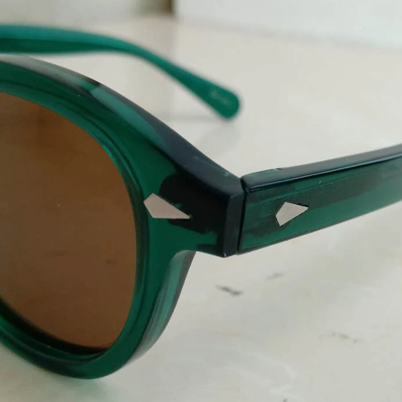 Поляризованные солнцезащитные очки для мужчин и женщин от бренда Johnny Depp, UV400, очки для вождения, ацетатная оправа, высокое качество, SQ084