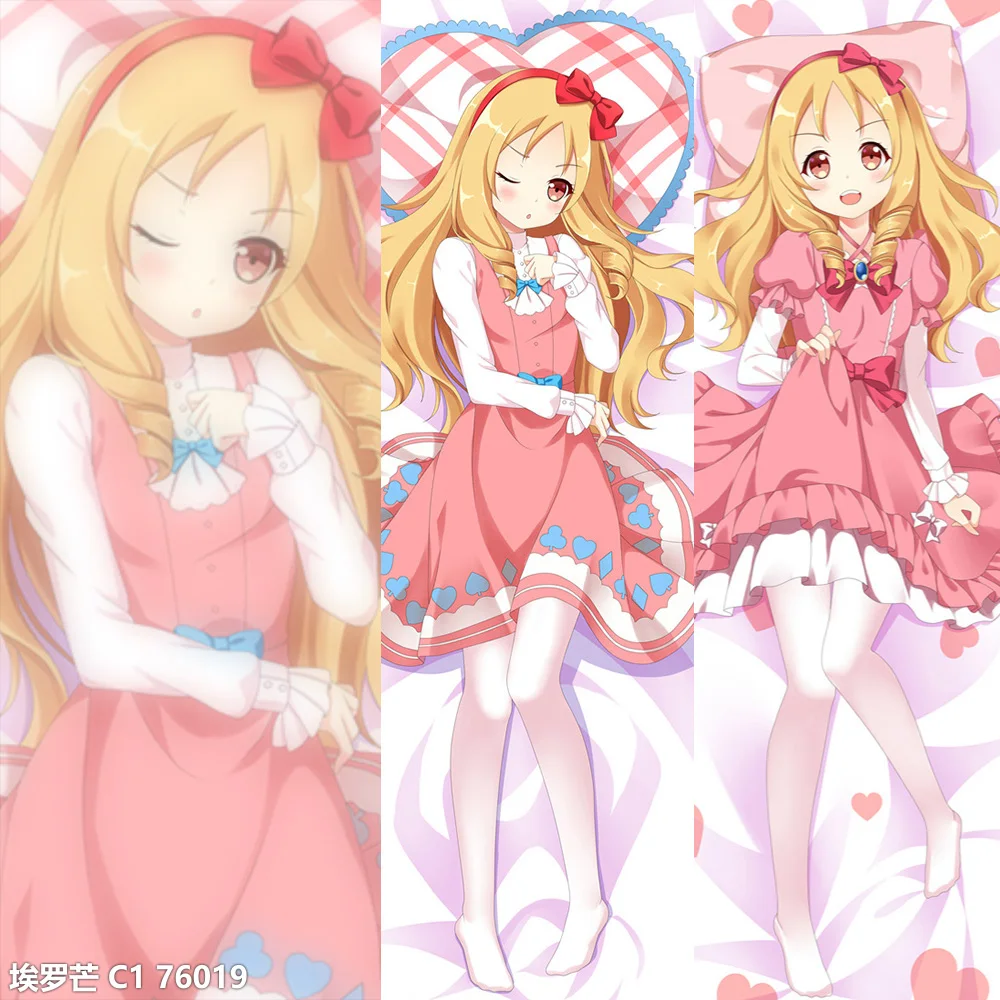

2019-Jan update Anime Eromanga Sensei Jinno Megumi Yamada Elf Dakimakura body Decorative Pillow case Hugging Body Pillow Cover
