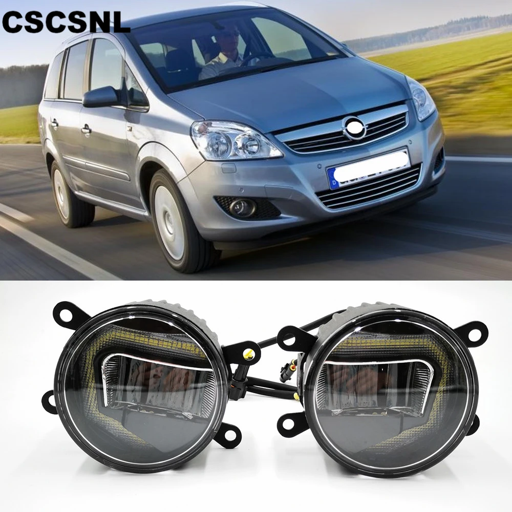 

CSCSNL 3-IN-1 Functions Auto LED DRL Daytime Running Light Car Projector Fog Lamp with yellow signal For Opel Zafira 2005-2013