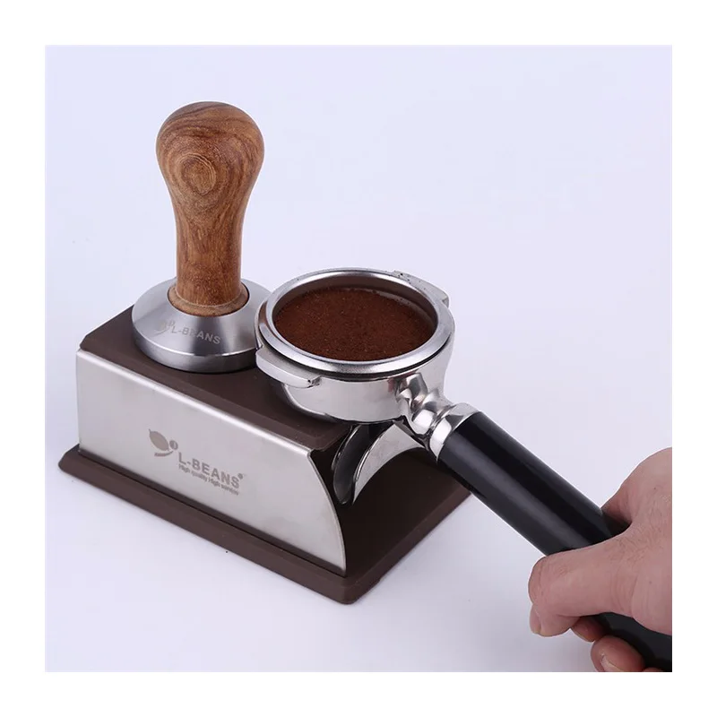 Perfect Coffee/Black Silicon Espresso tamper Mat holder support base
