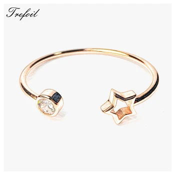 

Bracelets Bangles Rose Gold Color Star,Fashion Jewelry Trendy Wrap Geometric Bracelet Gift For Women 2018 Pulseira Feminina