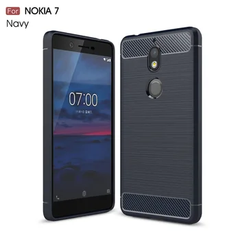 

Mobilephone Case for Nokia9 30pcs Carbon Fiber rugged armor TPU Cover for Nokia7 Nokia2 Case Free DHL Shipping