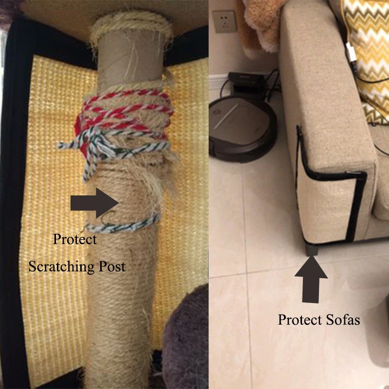 Furniture Protect Cat Kitten Scratch Board Pad Sisal Scratcher Mat Furniture Protect Cat Kitten Scratch Board Pad Sisal Scratcher Mat Claws Care Toy Product Sofa Scratching Post In Scratchers From