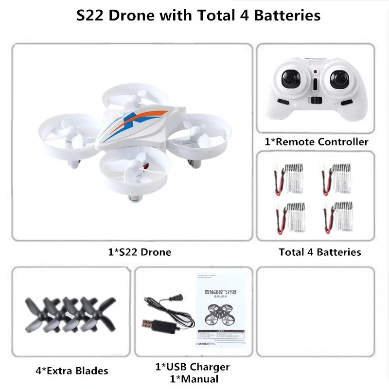 Mini Drone RC Helicopter Remote Control Quadcopter 2.4GHz 6-Axis Gyro Headless Mode Quadrocopter Drones Toys for Children - Цвет: W5